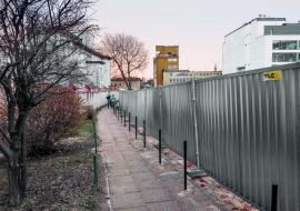 TLC Group SMART hoarding fences Hospital Gdańsk