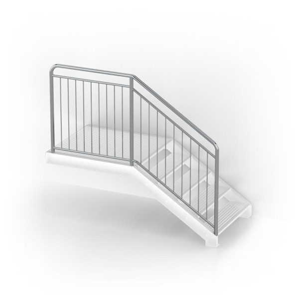 Balustrades for straight stairs