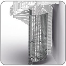 Cage from press
welded grating